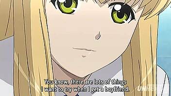 Хентай: жопастая студентка отжигает в универе, нецензурка с субтитрами, о да!