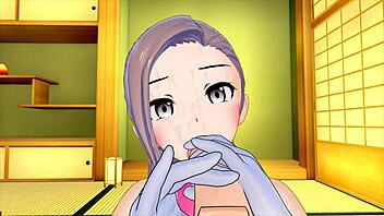 3D hentai featuring a sexy maid costume and big tits