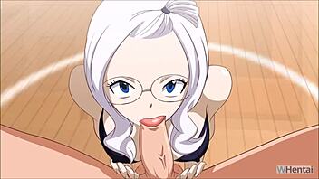 Mirajane from Fairy Tail in hentai game adventure