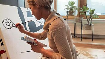 painting my studio with creative art vibes today.