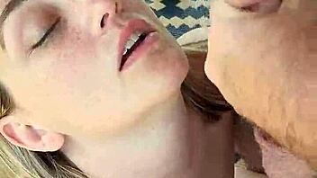 Hey, watch this blonde hotwife talk dirty during blowjob?