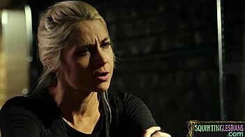 Military mistress licks prisoner's pussy in intense lesbian encounter