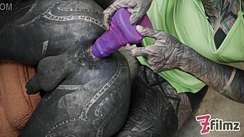 Extreme Sissy Anal Stretching By Tattooed Femdom With Fisting