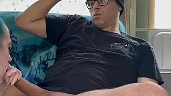 Incredible blonde strips naked in bedroom teasingly