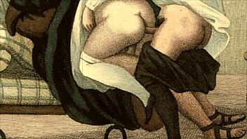 Vintage Erotic Artwork Showcases Classic Sensual Comic Style