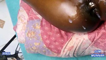 Top Ebony Petite Wife Bent Over for Intense Anal Cumshot Moments