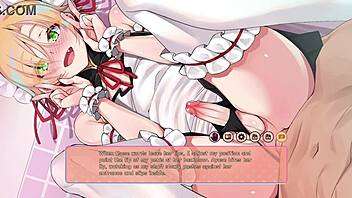 Femboy maid gets some anal in this hentai video