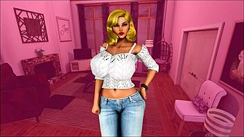 3D game with MILF love and assjob action