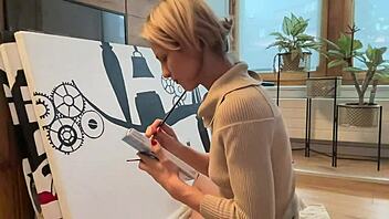 painting my studio with creative art vibes today.