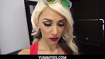 does step sis give blowjobs after getting caught?