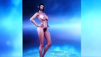 Black guy interacts with final fantasy xiv characters in fantasy setting