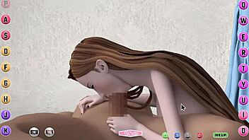 Huge tits and creamy cumshots in 3D porn games