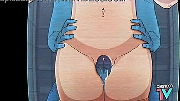 Eri-chan's suggestive home workout with big cock