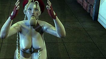 in this 3d hardcore scene, cammy explores every hole