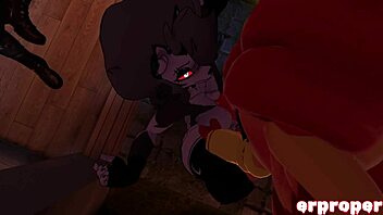 vrchat luna experiences a group interaction in anime hentai style