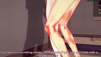 Chiori in genshin impact 3d cartoon with full pov