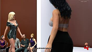 Anna's exciting adventure continues in catwalk playthrough ep 54 on the balcony