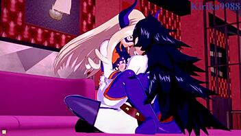 i'm ochako gettin' fucked by old guys and futanari sex with mt lady and midnight