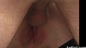 these foxy lesbians open up and fist anuses with licking and farting in bizarre action