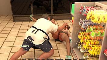 Beautiful wife in 3D cartoon gets gang banged by big cocks