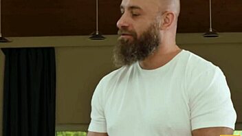 Uncle massages young niece's shaved pussy during kink session