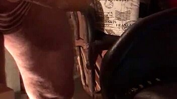 one more intense machine fucking session from last night