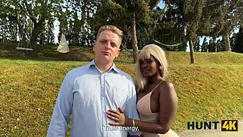 hunt4k shows my cock dominating in outdoor interracial pickup action. big ass babe can't resist the thrill.
