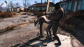 Brunette Slave Submits to BDSM Fucking in Fallout 4 Sanctuary
