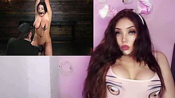 angela's first time as a submissive slave, getting creampied and orgasming in pov hentai