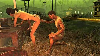 Brunette Slave Submits to BDSM Fucking in Fallout 4 Sanctuary