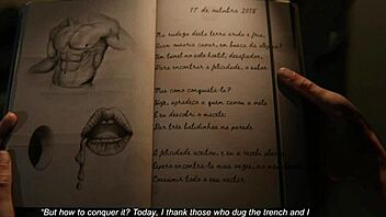 Watch this hard blowjob in the army bathroom, swallowing cum from game animation.