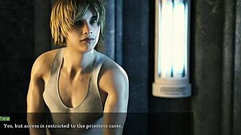 wanna see a threesome with two horny milfs in this hentai game? sex scenes are wild!