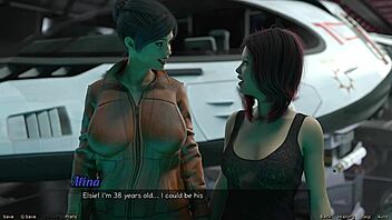 stranded in space 14 - hot milf has a nip slip