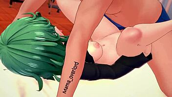 La linda tatsumaki se desnuda en la enfermería—solo quería hacer una paja!