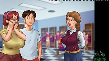 Summer fun turns into steamy schoolgirl encounters in anime