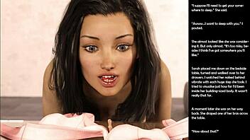 Oh, what's that small gesture in episode 44 of this 3D cartoon sex comic?