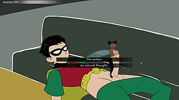 Jinx in sexy costume in 18titans part 30