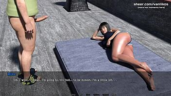 Cheating wife fucks neighbor in 3d game