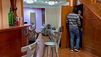 I fucked my neighbor's boyfriend he got horny and pounded my ass secretly