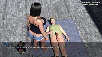 Cheating wife fucks neighbor in 3d game