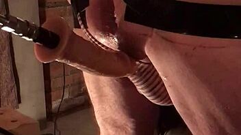 one more intense machine fucking session from last night