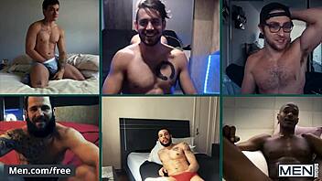 Gay orgy with hot men and toys, big black cocks