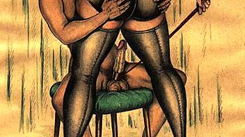 Винтажные эротические рисунки демонстрируют классическое чувственное искусство