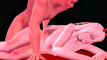 Squirting femdom in 3D porn with big tits and assfucking