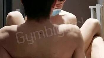 handsome gay stud BLOWS then FUCKS gymbigdick bareback