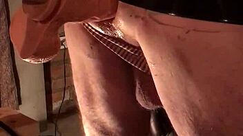 one more intense machine fucking session from last night