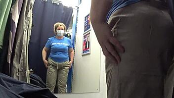 Curvy Milf Caught In Fitting Room With Big Tits And Ass