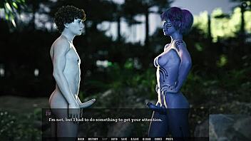 wanna see a threesome with two horny milfs in this hentai game? sex scenes are wild!