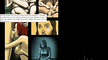 Cartoon sex - babes get pussy fucked and screaming from cock in rough missionary and doggystyle