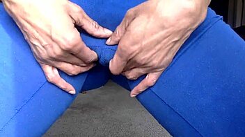 ginger moisther tease you in blue comedy nipples smiles try to lick myself